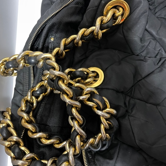 Prada Catena Chevron Chain Large Bag - Picture 6 of 14